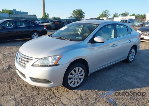 2014 Nissan Sentra S z USA, uszkodzony, nr VIN 3N1AB7AP4EL677973